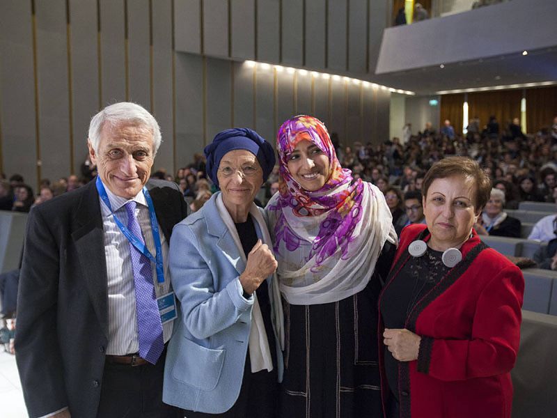 A. Martinelli, E. Bonino e Premi Nobel Karman e Ebadi